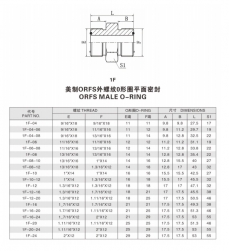 焊接式管接头—美制ORFS外螺纹0形圈平面密封