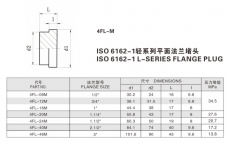 法兰接头—ISO 6162-1轻系列平面法兰堵头